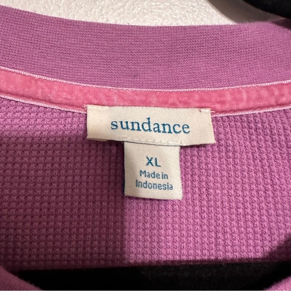 Sundance Waffle Thermal Long Sleeve Lavender Purple size XL - Picture 3 of 5